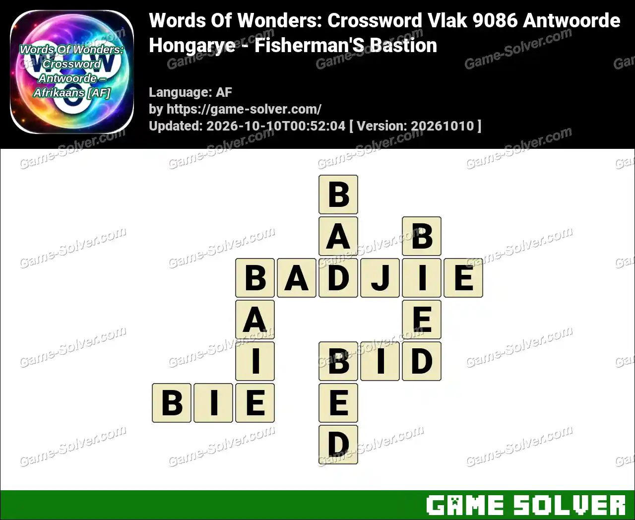 Words Of Wonders: Crossword Vlak 9086 Antwoorde – Hongarye – Fisherman’S Bastion